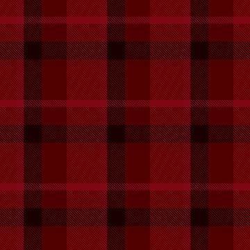 Black and red tartan vector seamless pattern background 4