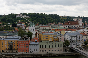 Obraz premium Passau - City of Three Rivers..