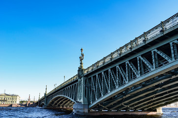 Trinity bridge from the Neva