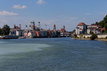 Obraz premium Passau - City of Three Rivers..St. Stephen's Cathedral..