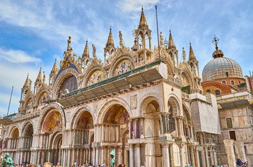 Naklejka premium St. Mark's Basilica in Venice in Italy