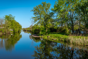 Fototapeta na wymiar Rideau river near Merrickville, Ontario