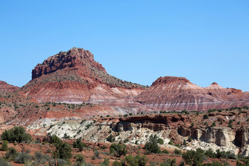Fototapeta premium Panoramic view of colorful cliffs of Paria, Utah, USA