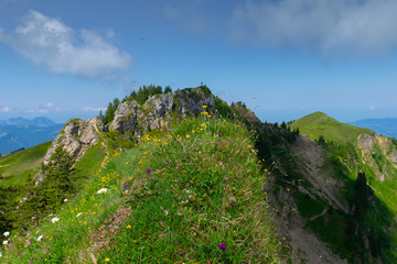 Fototapeta na wymiar Schöne Aussicht in den Bergen