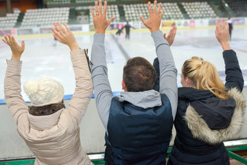 Fototapeta premium ice hockey supporters