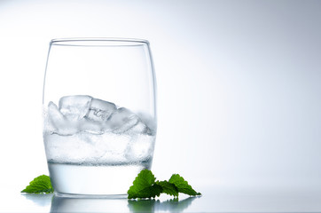 Ice  minty water
