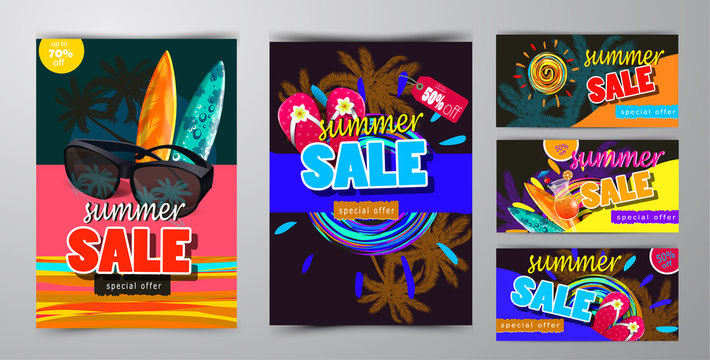 summer sale template banner