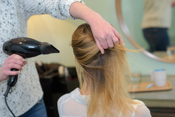 Fototapeta premium blow drying the air