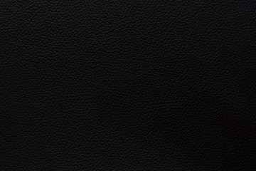 Black leather texture as background.