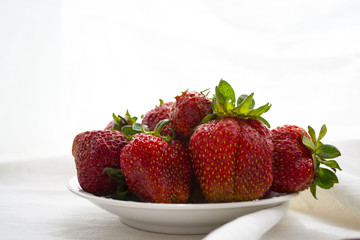 plate of strawberry 
