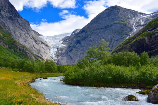 Briksdalsbreen Gletscher, Norwegen