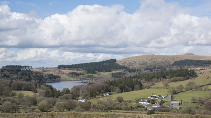 Fototapeta na wymiar Panorama of Dartmoor 