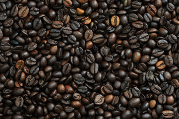 roasted coffee beans, coffee background