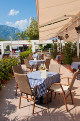 Cozy Cafe on the street