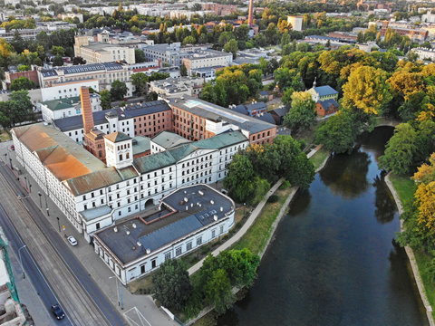 Fototapeta Łódź, Polska. Widok na Białą Fabrykę.
