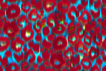 Colorful leopard pattern. Animal print leo nad drawn seamless abstract background watercolour paint. Watercolor paint animals spots colorful gougers animals ornament red blue indigo trendy color 