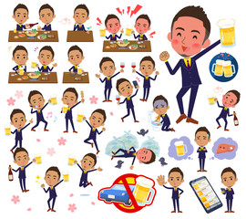 Short hair businessman black_alcohol