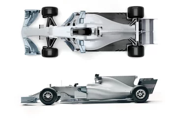 Rolgordijnen 3D F1 raceauto render © DigitalGenetics