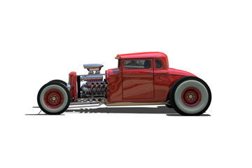 Hot Rod 3D render