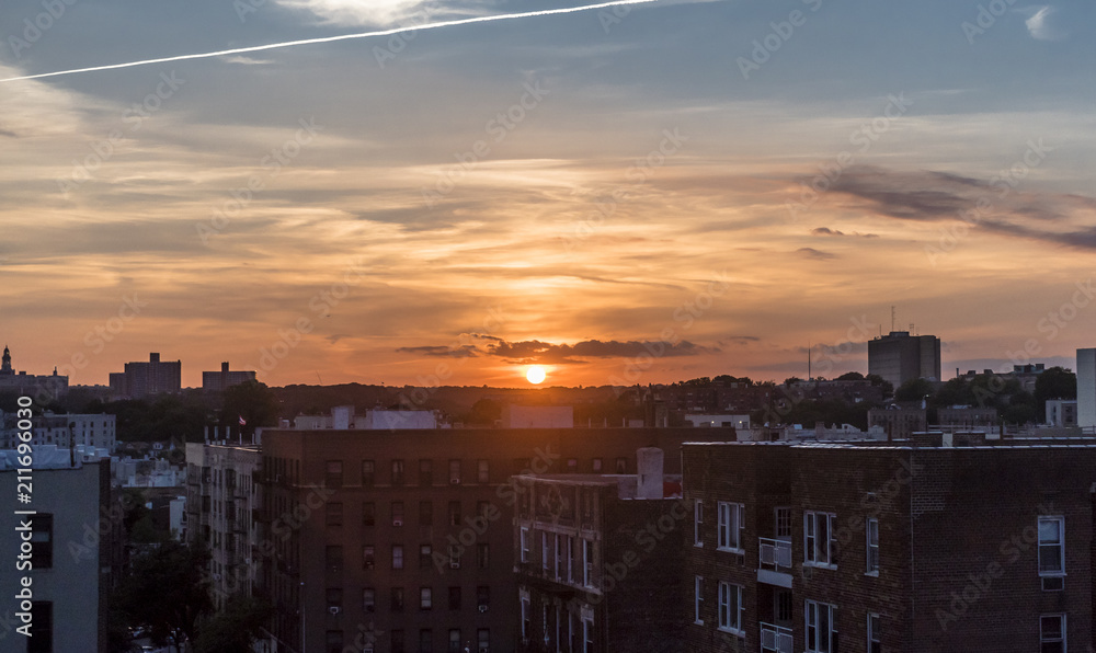 Wall mural bronx's sky 9