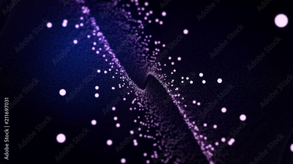 Poster minimalist abstract background. seamless loop. infinite space background. matrix of glowing stars wi