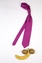 Alpha Male, leader, man. Men's accessories are a tie and a penis. Concept