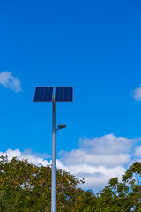 Solar Panel on Light