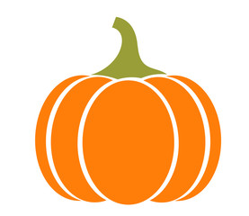Autumn pumpkin icon - obrazy, fototapety, plakaty