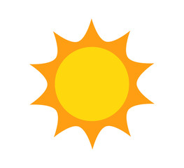 Cute sun icon