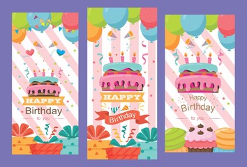beautiful pack of happy birthday card