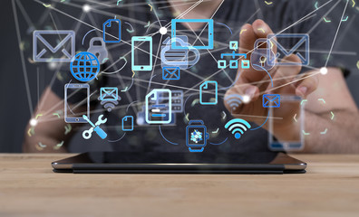 device media in hand