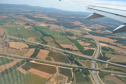 Fototapeta Autostrada z lotu ptaka