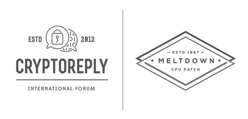 Set of Vector Cyber Security Identity Badges and Signs Can be used as Logotype