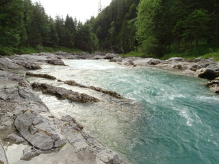 Wildfluss Rißbach - Klamm (Oberbayern)

