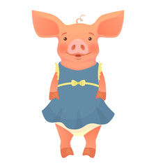 Piggy in dress