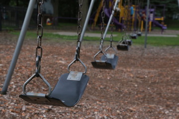Belt Swings in a Playground