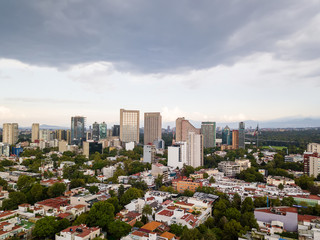 Fototapeta na wymiar Mexico City panoramic view - Polanco