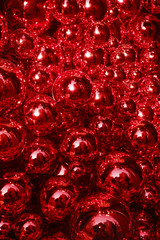 red balls background