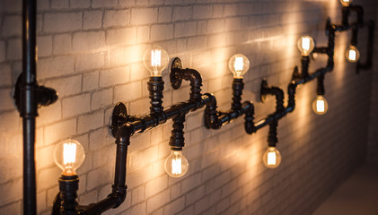 Light bulbs pipe