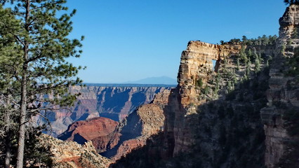 Fototapeta premium Angels Window lookout point, Cape Royal, Grand Canyon National Park, North Rim, Arizona
