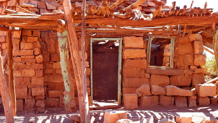 Abandoned settler's rock house near Lee's Ferry in Arizona, USA.