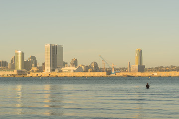 Naklejka premium San Diego Bay