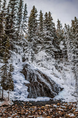 winter waterfall