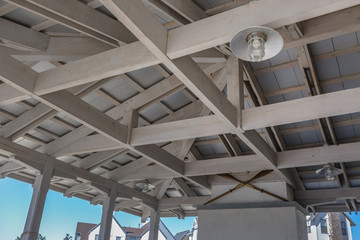 Clubhouse view looking up at ceiling