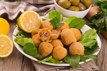 Ascoli stuffed olives.