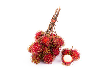 rambutan isolated on white background