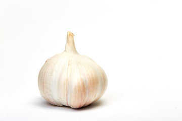 Garlic isolated on white