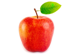 Obraz na płótnie Canvas Red apple on white background