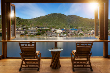 Lake view.