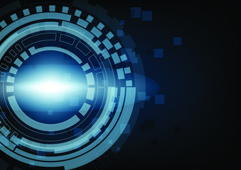 Abstract futuristic technology background Hi-tech concept ,Vector Illustration